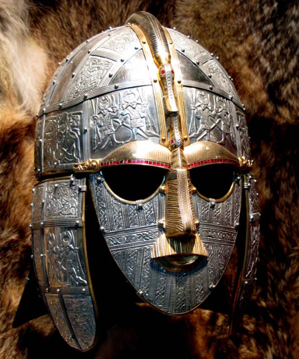 Replica of Anglo-Saxon mask discovered at Sutton Hoo