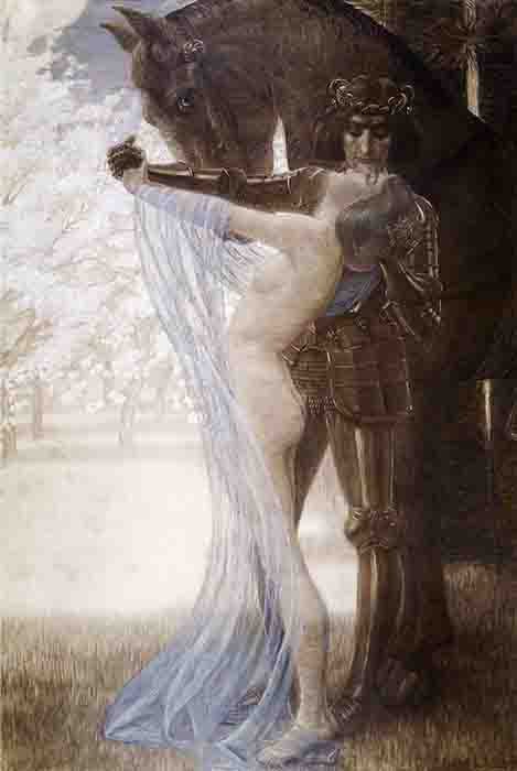 A depiction of Lancelot and Guinevere by Wilhelm List. (Public domain)