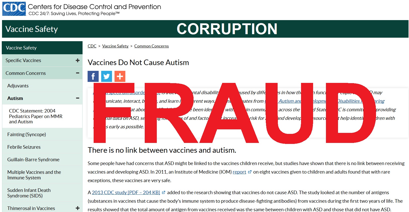 CDC Fraud Corruption