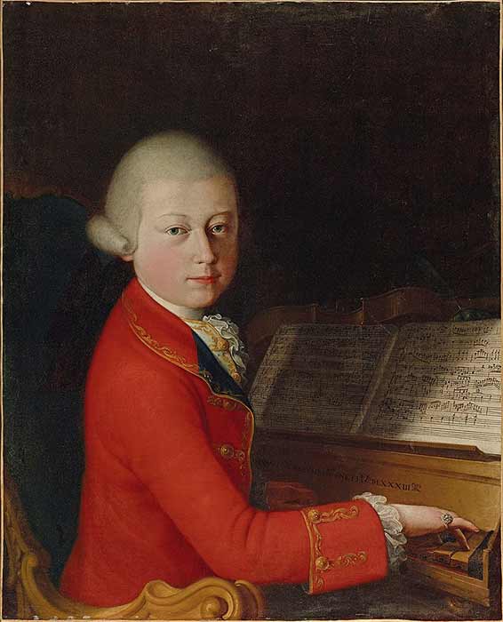 Mozart aged 14 by Giambettino Cignaroli (