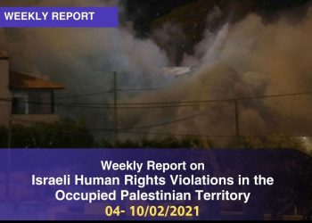 Weekly Report on Israeli Human Rights Violations in the Occupied Palestinian Territory 04-10 January 2021