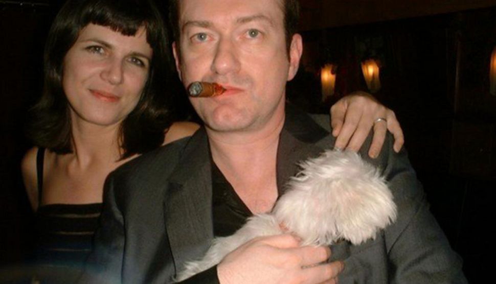 Catherine Mayer with her husband Andy Gill, who she believes was one of the early victims of coronavirus