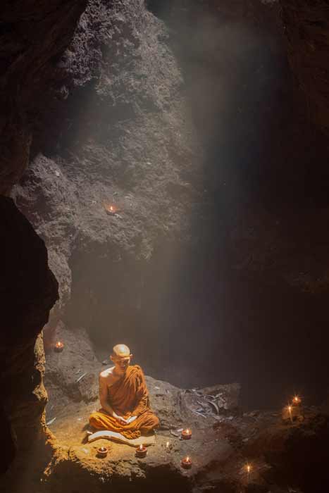 For millennia, monks and other spiritual seekers have used cave environments to find deep tranquility and eternal wisdom. (Sutipond Stock / Adobe Stock)