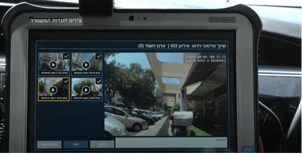Israeli police monitoring the feed from a body camera made by Taser/Axon, a Microsoft partner.