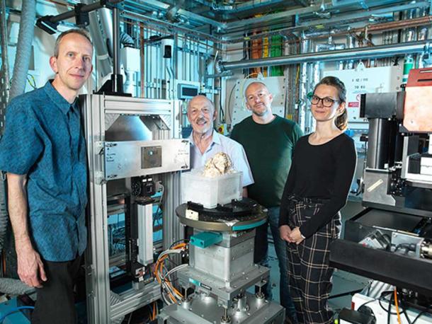 The Diamond Light Source team, which provided breakthrough scanning for the recently published Little Foot study. (Diamond Light Source)