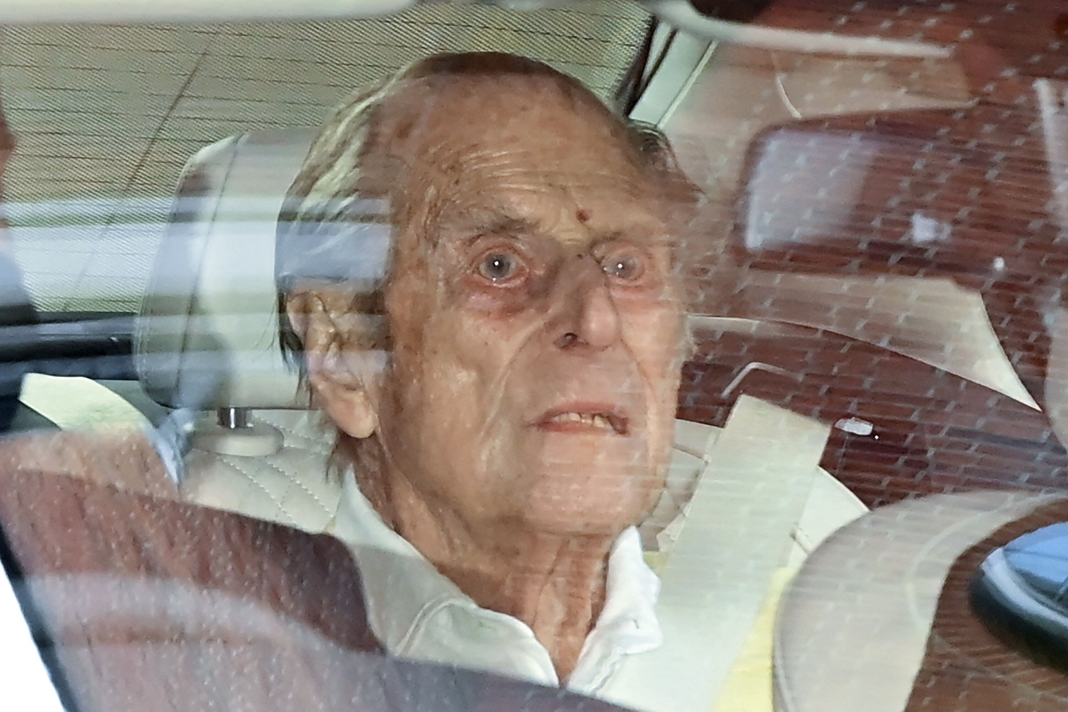 Prince Philip leaves King Edward VII's Hospital in central London on March 16, 2021.