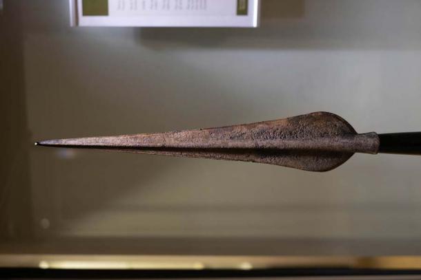 The Late Bronze Age spearhead was discovered in excellent condition. (Jersey Heritage)