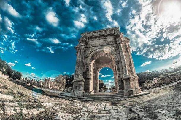 The Arch of Septimius Severus at Leptis Magna in Libya is a well-preserved Roman ruin which bears testament to the first African Emperor of Rome. (Abdulfatah Amr / CC BY-SA 4.0)