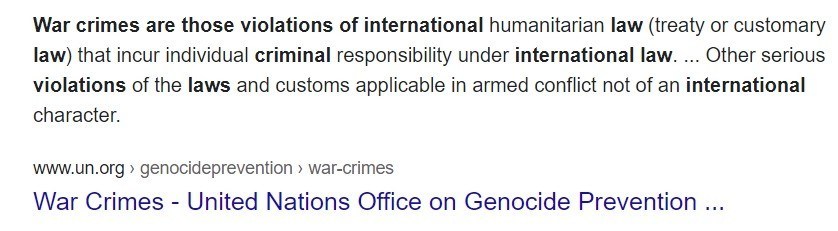 war crimes
