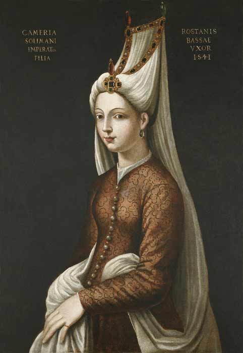 Portrait Of Cameria, Daughter of The Emperor Soliman, (1522-1578) by Cristofano dell’ Altissimo. (Pera Museum, Public domain)