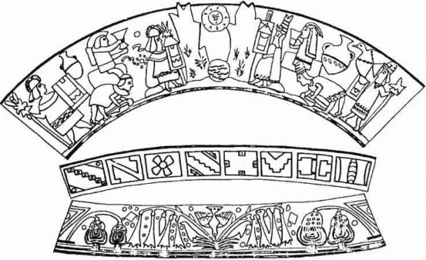 This ancient drawing shows Pachacuti meeting the chief of the Colla Kingdom. (Yuraq-yaku1 / CC BY-SA 4.0)