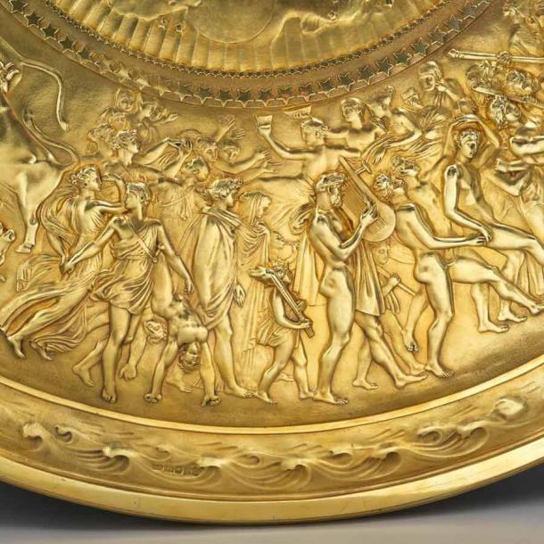 Detail of one of the outer circle on the Shield of Achilles, 1823. (koopman rare art)