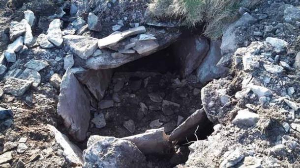 The ancient tomb discovered on Dingle Peninsula, Ireland. Source: RTE