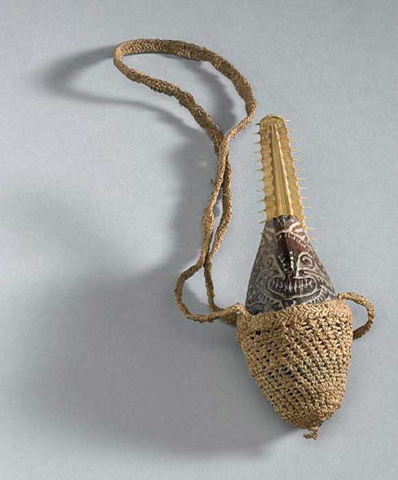 Coconut charm to ward off evil spirits, Papua New Guinea. (Wellcome Images/CC BY 4.0)