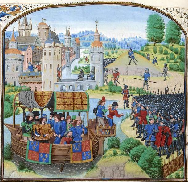 The rebels of the 1381 Revolt meeting with Richard II. (Public domain)