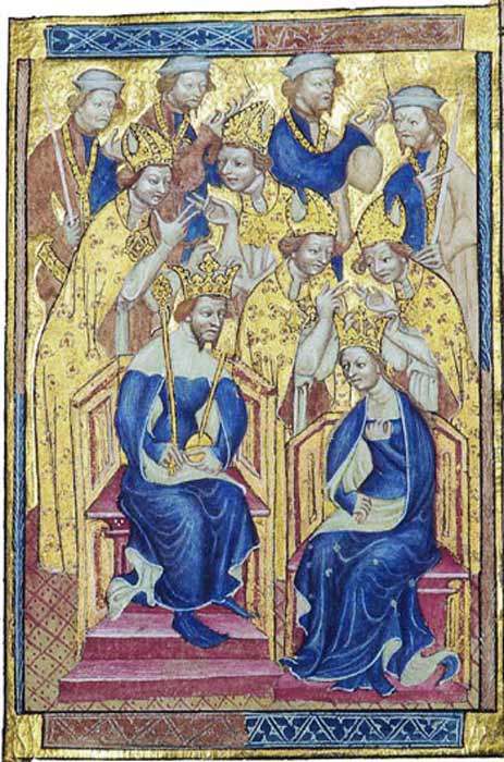 The coronation of King Richard II and Anne of Bohemia. (Public domain)