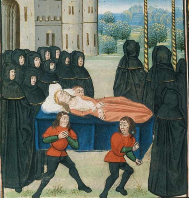 The death of Anne of Bohemia, known as Good Queen Anne. (Public domain)