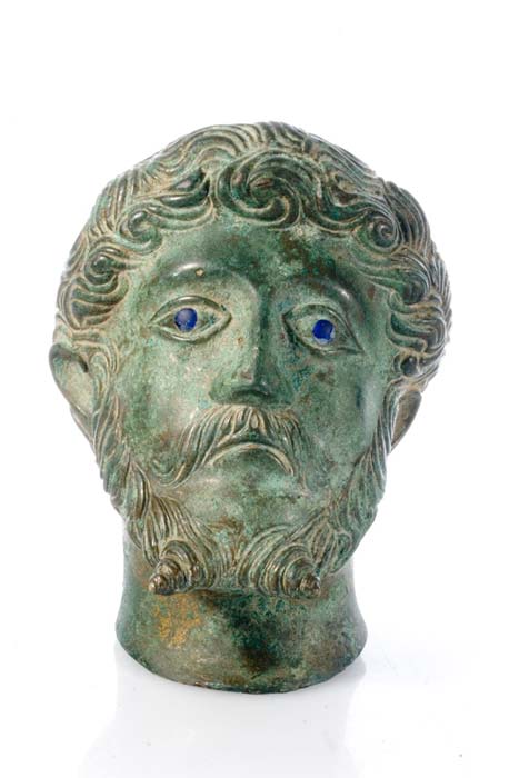 Image of another Roman bronze bust representation of Marcus Aurelius, the last emperor of the Pax Romana, which was found in Northamptonshire, also in the United Kingdom. (portableantiquities / CC BY 2.0)