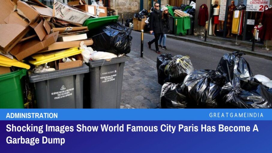 shocking images show world famous city paris has become a garbage dump