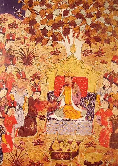 The coronation of Ogodei Khan in 1229 AD. The Mongol khan soon became a big player in Goryeo dynasty politics. (Rashid al-Din / Public domain)