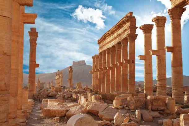 The ancient ruins at Palmyra, the city where Haliphat was buried. (waj / Adobe Stock)