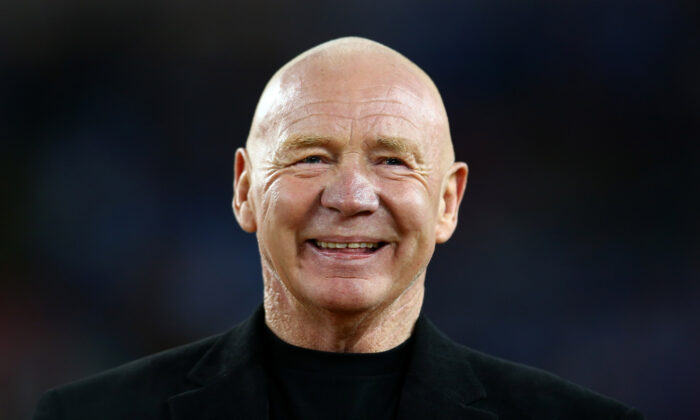 Former rugby league great and one of the rugby league Immortals, Bob Fulton, looks on at half-time during the 2012 NRL Grand Final match between the Melbourne Storm and the Canterbury Bulldogs at ANZ Stadium in Sydney, Australia, on Sept. 30, 2012. (Mark Kolbe/Getty Images)