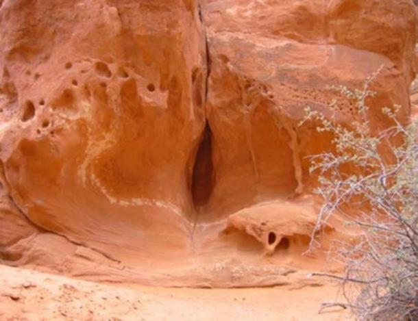 Native American fertility rituals took place at this large sandstone yoni. (Author provided)