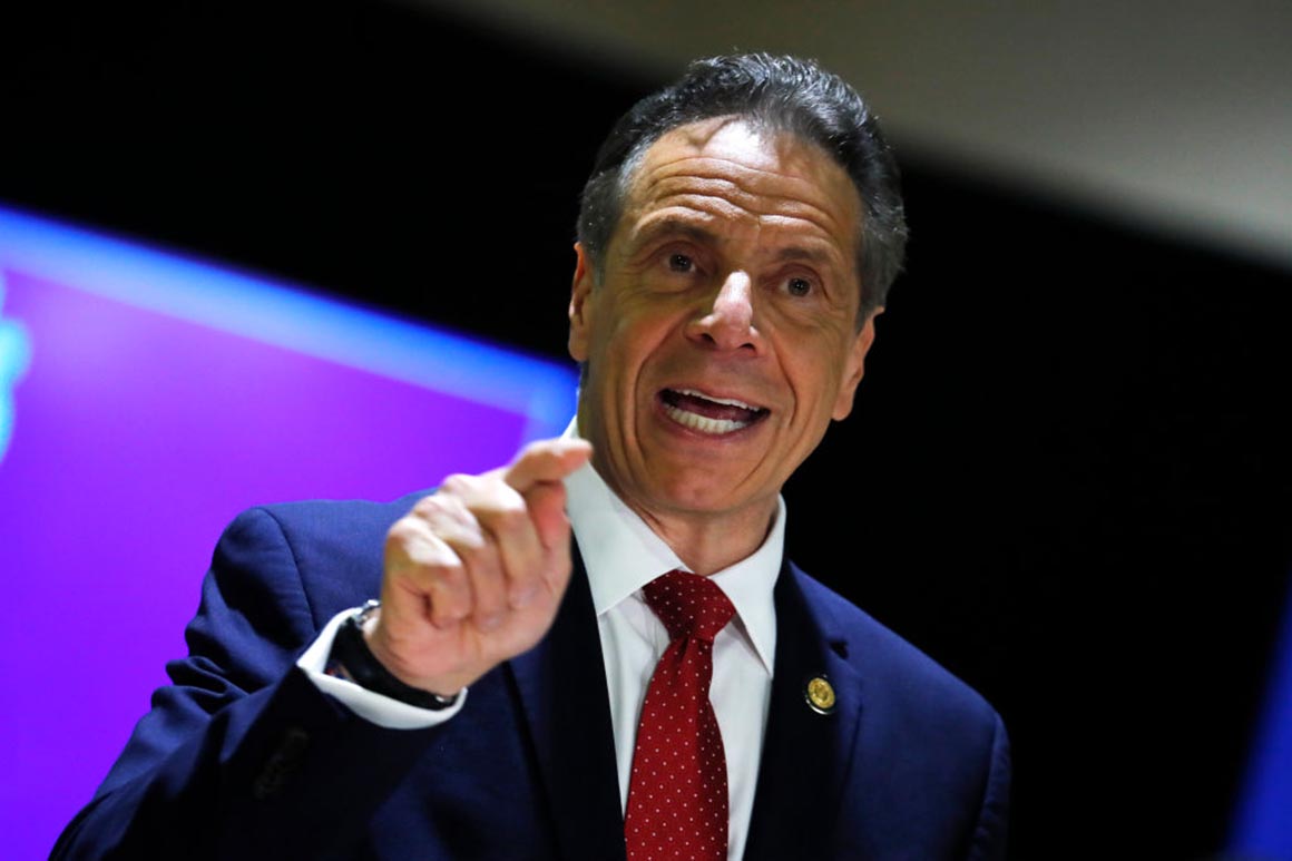 Gov. Andrew Cuomo speaks at an event. 