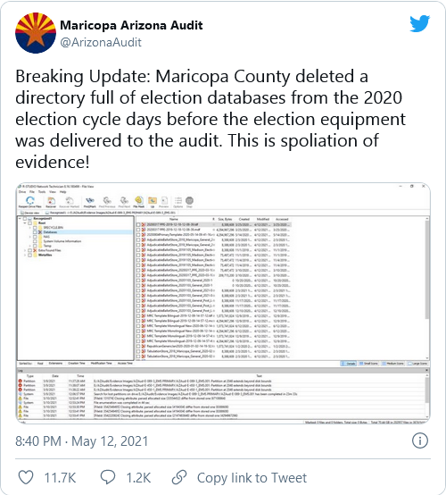 Maricopa County Elections Officials DELETED ENTIRE DATABASE from Voting Machines Image-740
