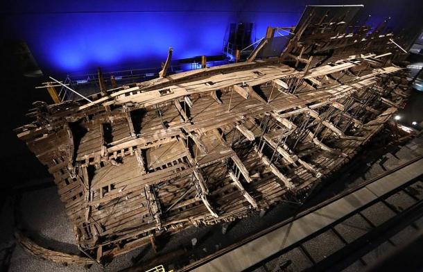 The remains of the Mary Rose shipwreck, where the Mary Rose crew remains were discovere