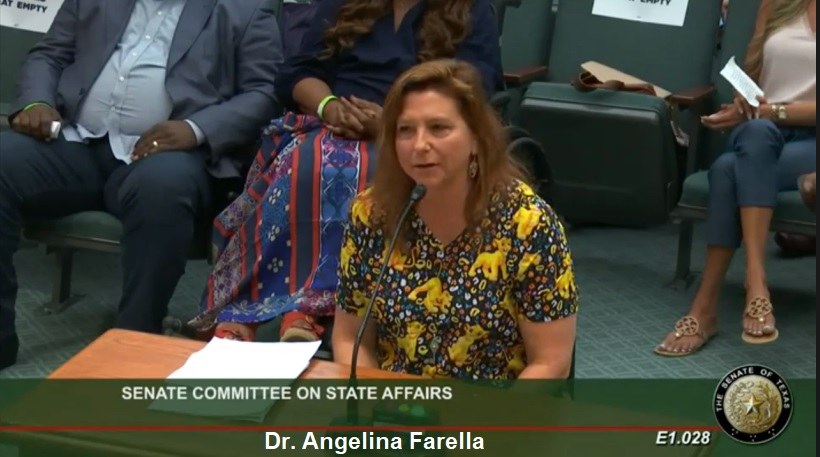 Medical Doctors Testify Before State Senate in Texas! Dr.-Angelina-Farella