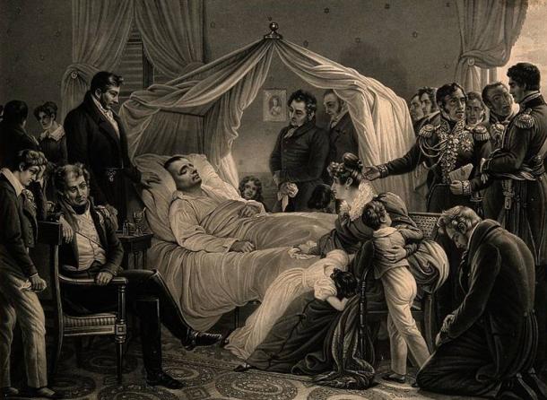 Death of Napoleon by Charles de Steuben