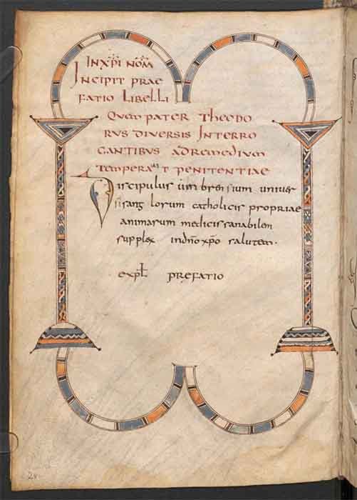Example of an early medieval penitential, the ‘Paenitentiale Theodori.’ (Public Domain)