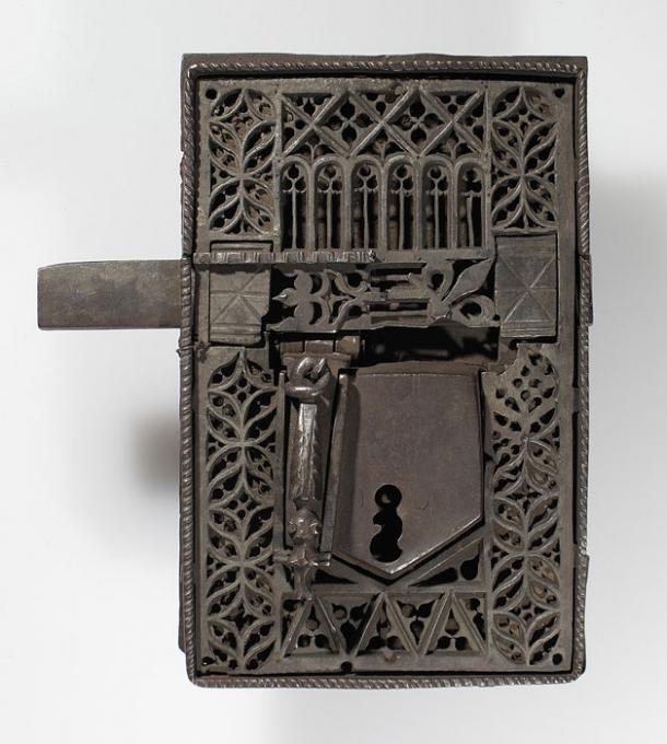 A medieval Gothic lock, from the 15th–16th centuries AD, made of iron, in the Metropolitan Museum of Art (New York City). (Metropolitan Museum of Art / CC0)