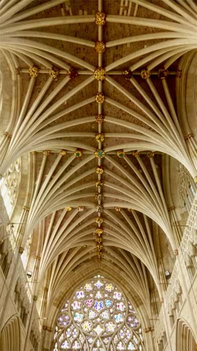 Interior of Exeter Cathedral (Image: Courtesy David Elkington)