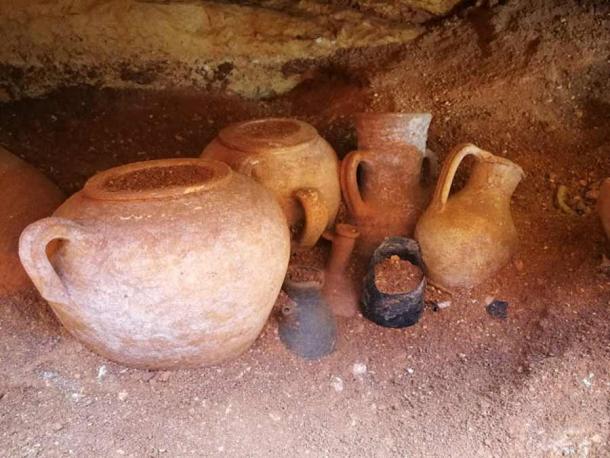 Artifacts found within the Punic tomb in Malta. (Water Service Corporation)
