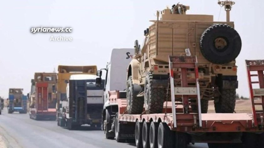Biden forces US army steal Syrian wheat and oil into Iraq smuggle into Syria military vehicles