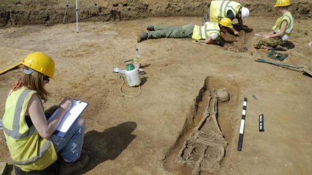 The Roman decapitations were unearthed during a series of excavations between 2001 and 2010 at Knobb’s Farm, England. (Dave Webb / Cambridge Archaeological Unit)