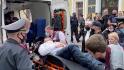 Belarusian activist stabs his throat during a court hearing