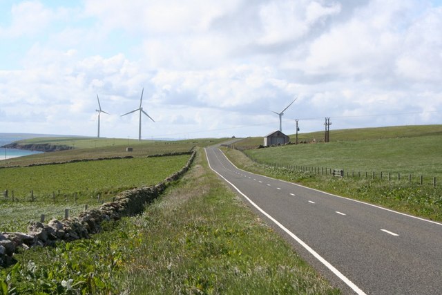  A renewable energy boom on Orkney Spurness_peninsula_and_windfarm_sanday_orkney_-_geograph.org_.uk_-_128689