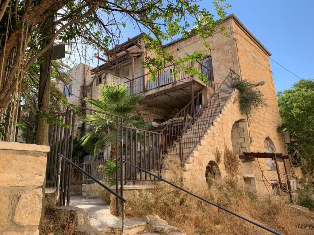 The Qamar family home in Musrara, currently being renovated as the Musrara neighborhood is being gentrified