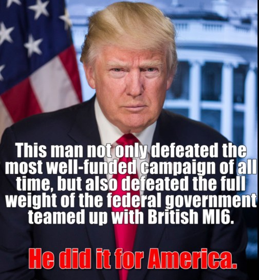 Trump did it for America