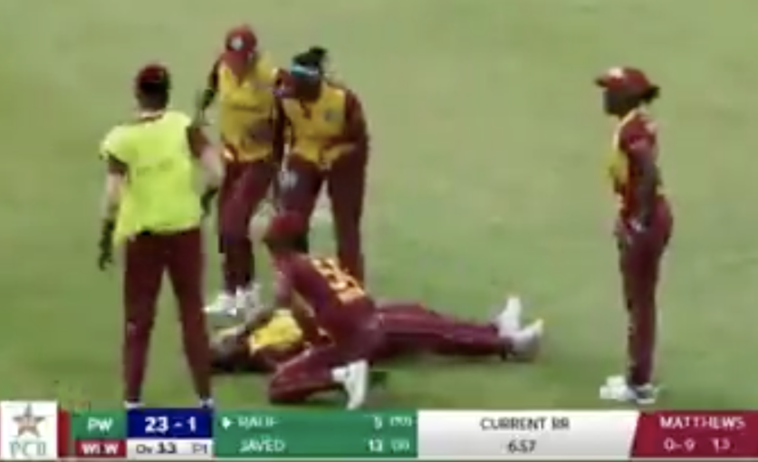 two 'fully vaccinated' cricket players collapse mid game during international match