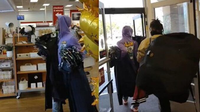 Victims of systemic oppression caught looting TJ Maxx store in Los Angeles