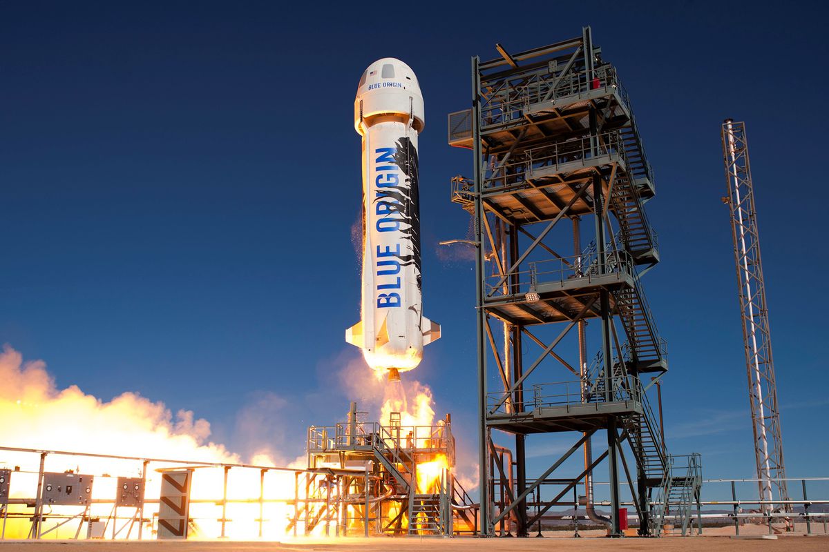Watch Jeff Bezos get launched into space Blue_Origin_New_Shepard_launch.0