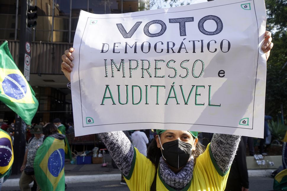 A majority of Brazilians oppose Bolsonaro's proposed election overhaul, which failed a key congressional vote this month. But