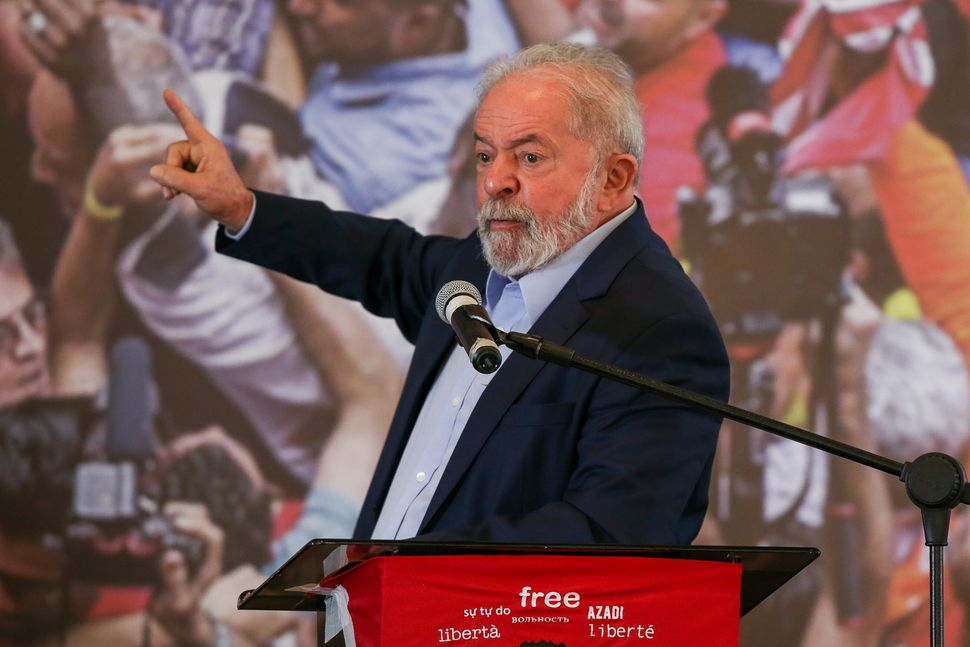 Lula da Silva, a leftist former president of Brazil, has all but formalized his candidacy against Bolsonaro in next year's el