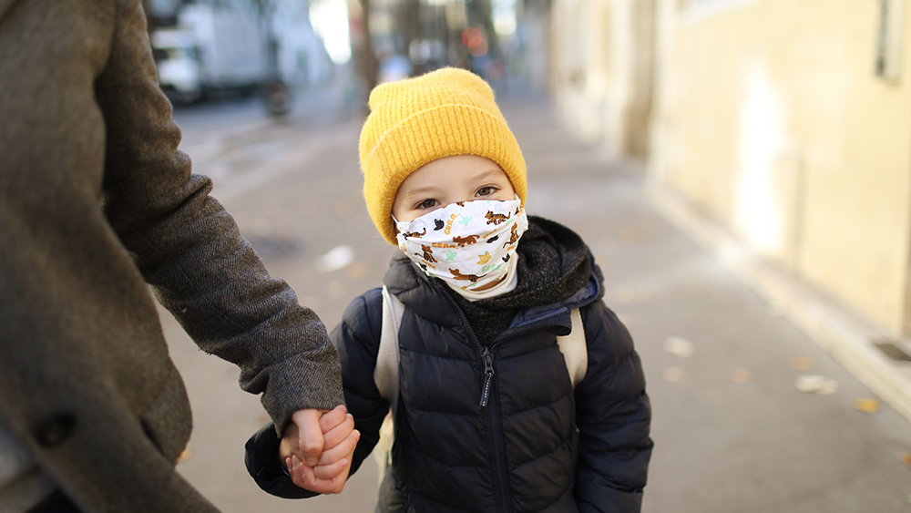 COVID-19 mortality rate among healthy children is ZERO… so why the rush to mask and vaccinate them all? Child-Mask-Outdoor-Pandemic-Covid-19