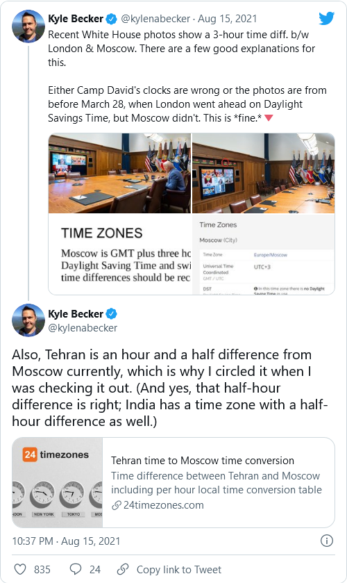 HOLY SHIT! A Reporter Actually Notices Something! Serious Discrepancies With Clocks in Biden’s Camp David Photo Image-973