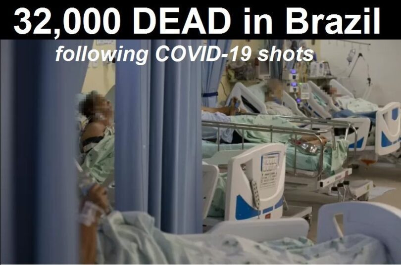 over 32,000 people dead in brazil following covid 19 vaccines according to official media report